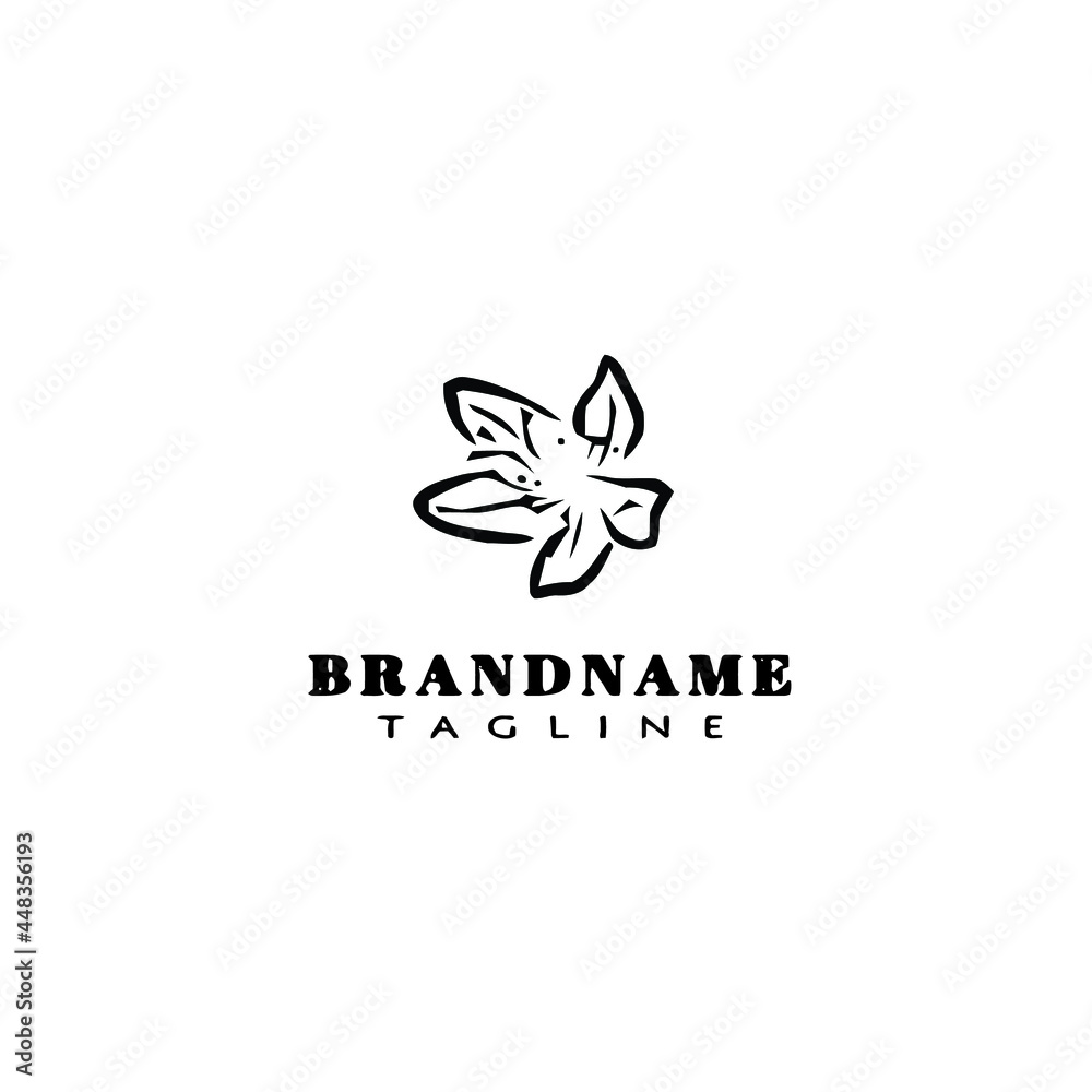 nature azalea flower logo icon cartoon template vector illustration nature azalea flower logo icon cartoon template vector illustration