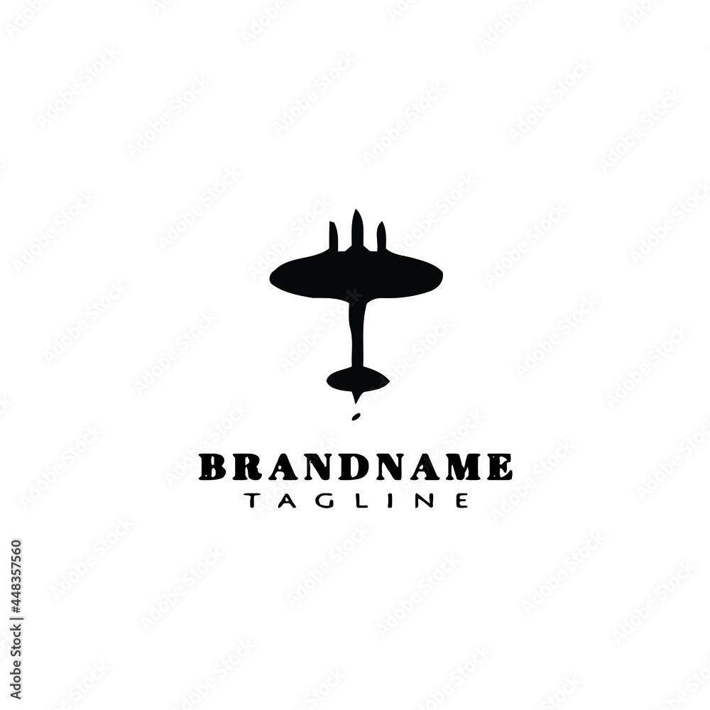 airplane logo cartoon icon flat template vector illustration airplane logo cartoon icon flat template vector illustration