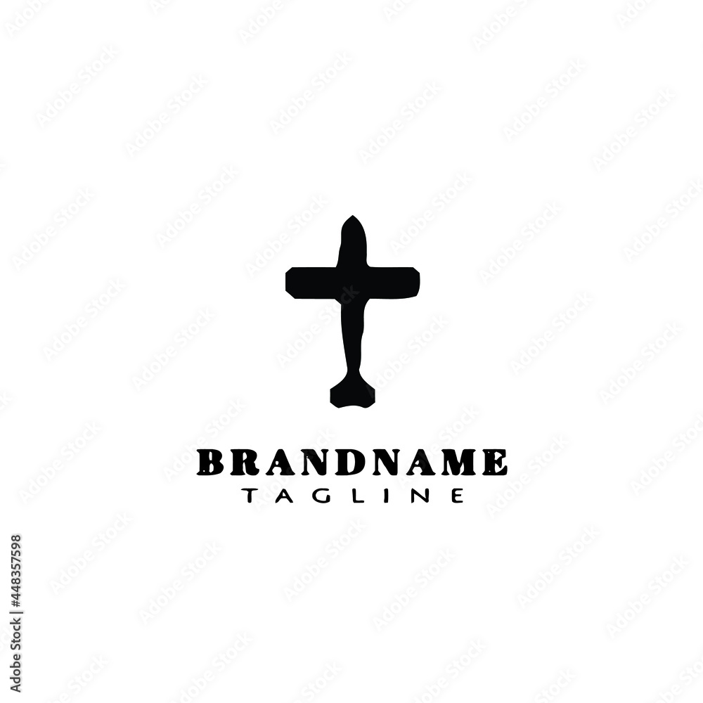 black airplane logo cartoon icon design template vector illustration black airplane logo cartoon icon design template vector illustration