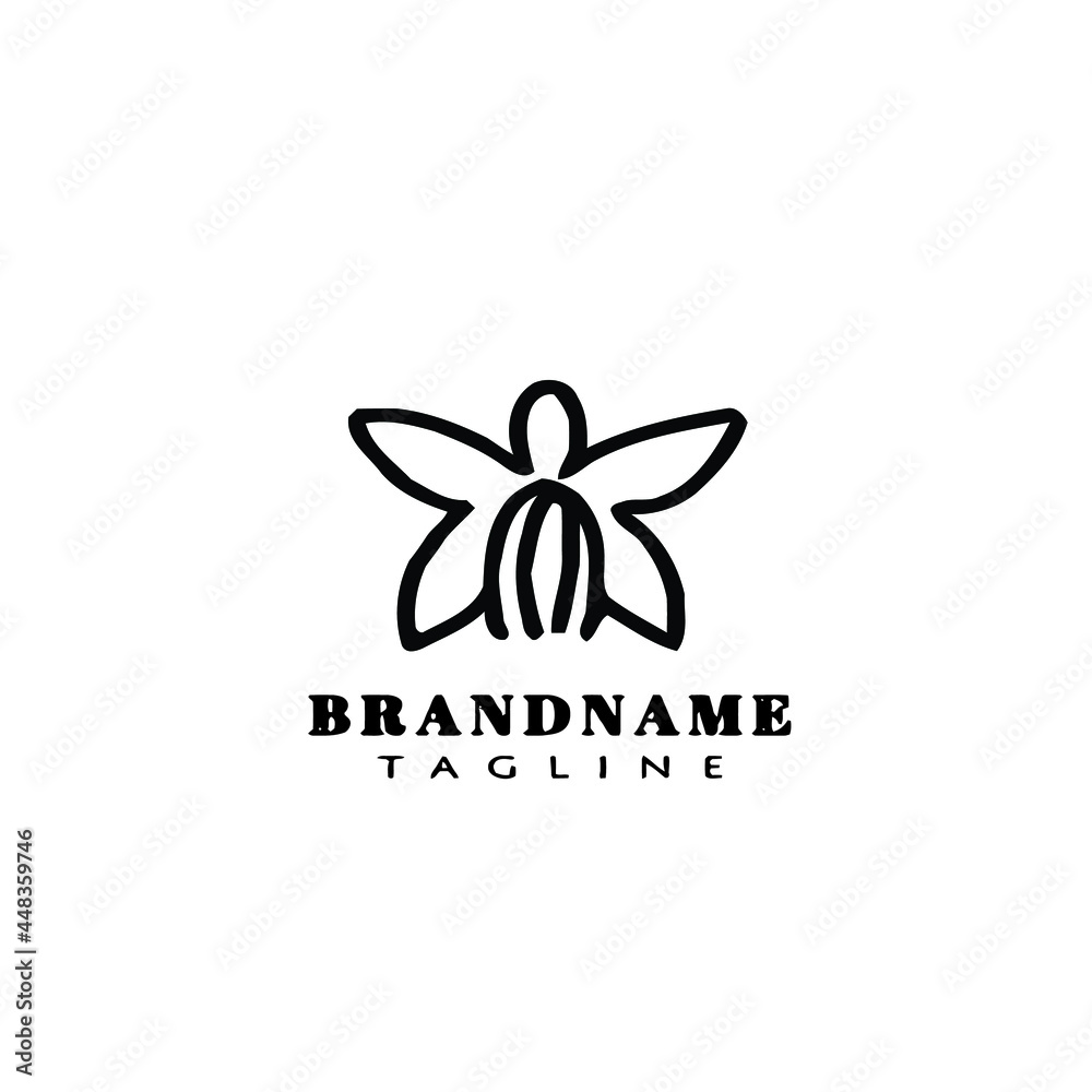 azalea flower logo icon template vector illustration azalea flower logo icon template vector illustration