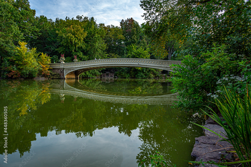 Bow bridge in summer Bow bridge in summer