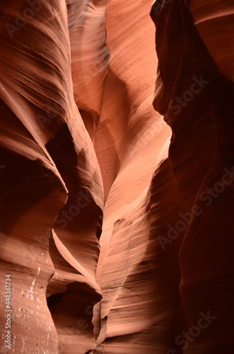 Sun Light Casting on the Walls of Antelope Canyon