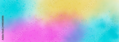 abstract colorful watercolor background with splashes © pcperle