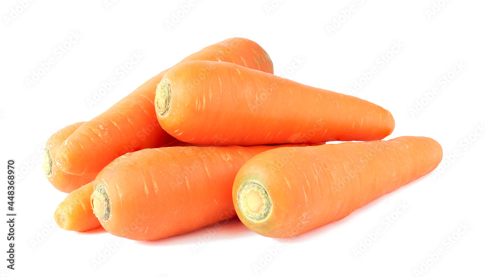 Fresh Carrots isolated on white background Fresh Carrots isolated on white background