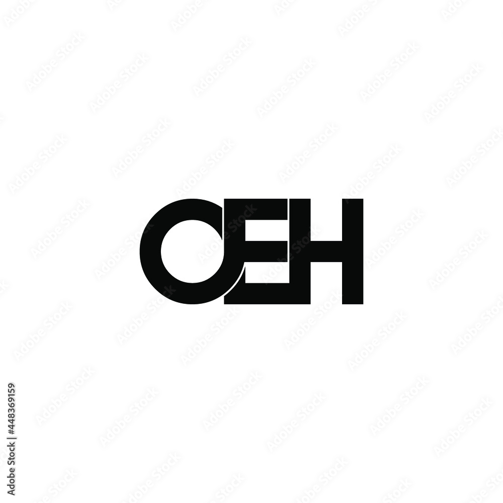 oeh initial letter monogram logo design oeh initial letter monogram logo design