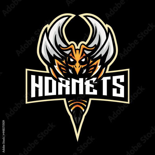 Hornet mascot esport logo