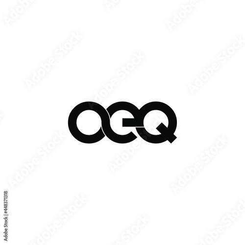 oeq initial letter monogram logo design