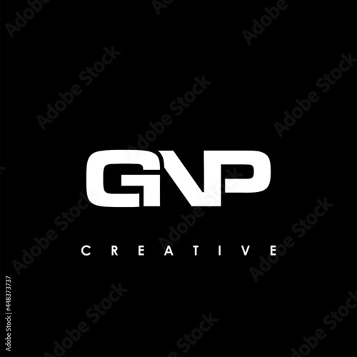 GNP Letter Initial Logo Design Template Vector Illustration photo