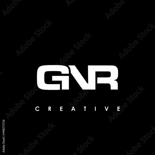 GNR Letter Initial Logo Design Template Vector Illustration