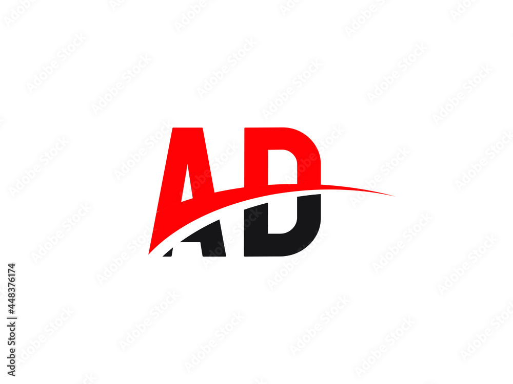 Obraz premium AD Letter Initial Logo Design Template