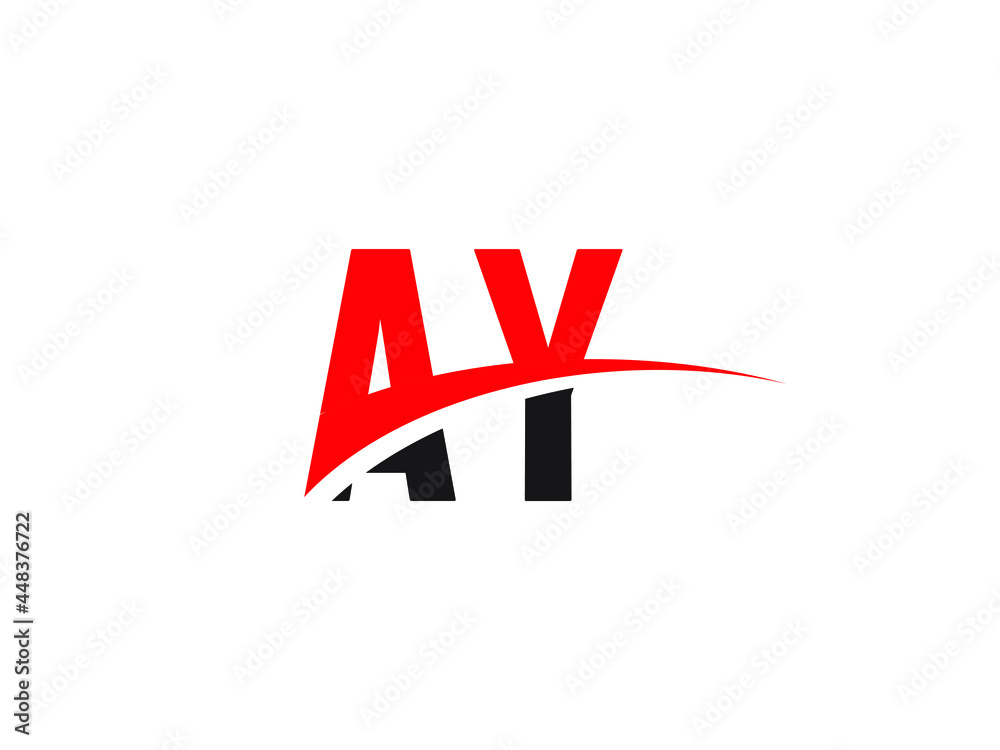 Obraz premium AY Letter Initial Logo Design Template