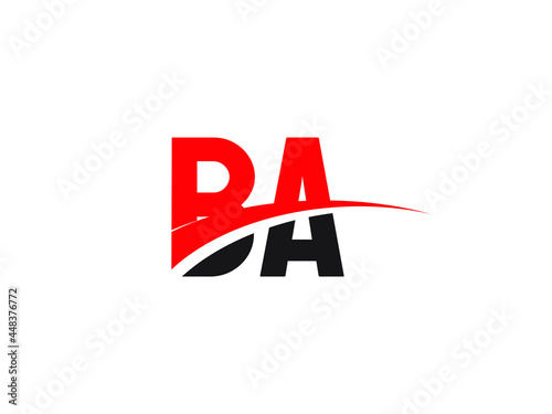 Free Download BA Letter Initial Logo Design Template - GFXLoad