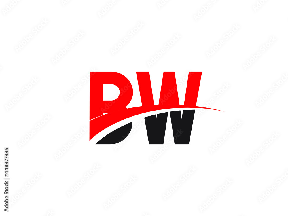 BW Letter Initial Logo Design Template BW Letter Initial Logo Design Template