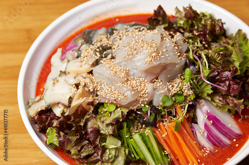 Cold Raw Fish Soup , mulhoe
