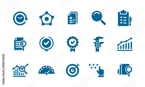 Assessment Icon Set vector design 