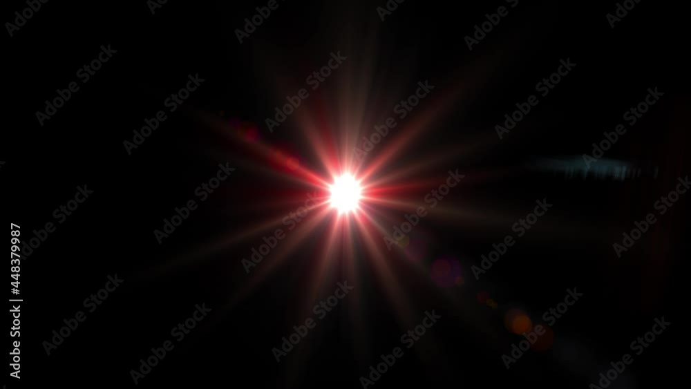red sun moving lights laser optical lens flares overlay shiny animation art background. 4K 3D new quality natural lighting bright lamp rays effect dynamic. Effect and leaks Light and transitions