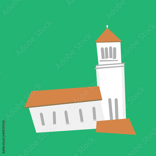 Illustration de l'église de Montsevelier, Jura, Suisse