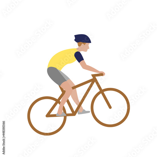 Illustration d'un cycliste