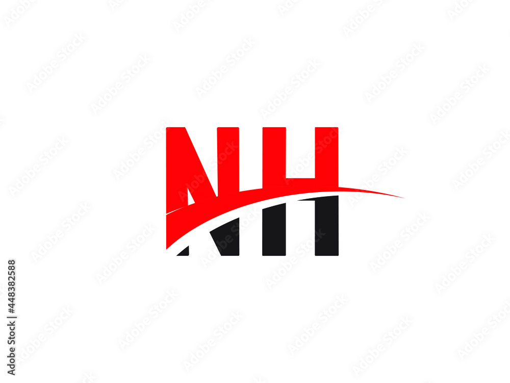 NH Letter Initial Logo Design Template NH Letter Initial Logo Design Template