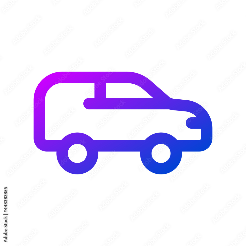 Van car icon Van car icon