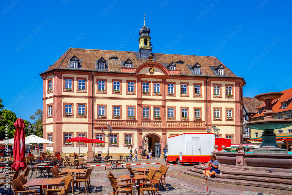 Marktplatz, Panorama, Neustadt an der Weinstrasse, Deutschland	