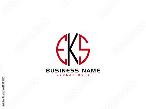 Creative EKS Logo Letter Vector Image Design For Business photo