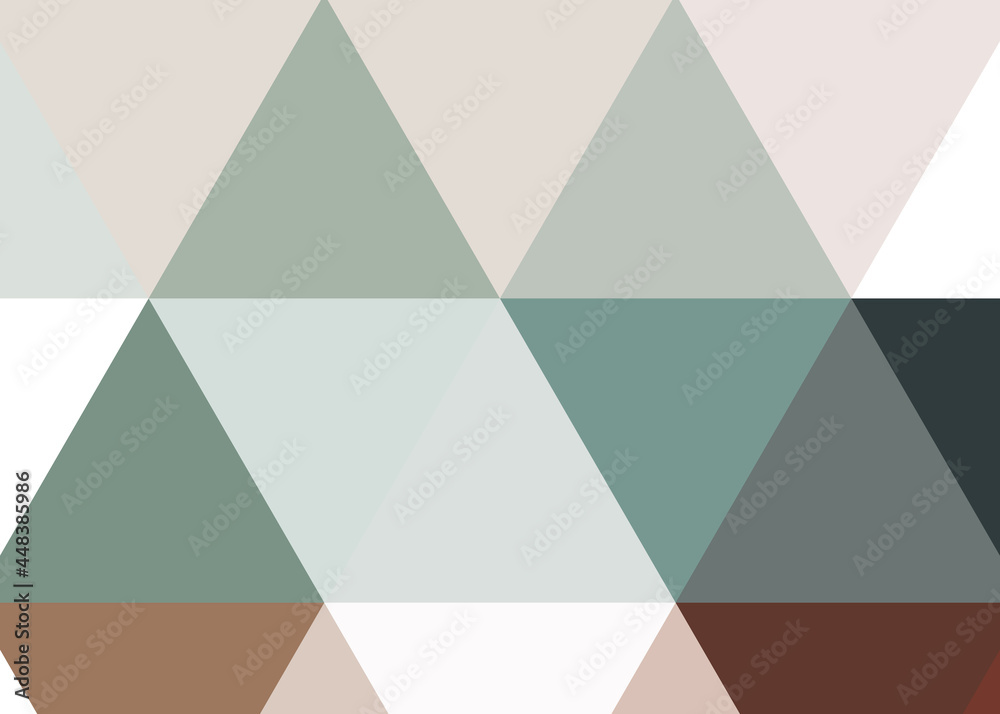 Fototapeta premium Abstract color Low-Polygones Generative Art background illustration