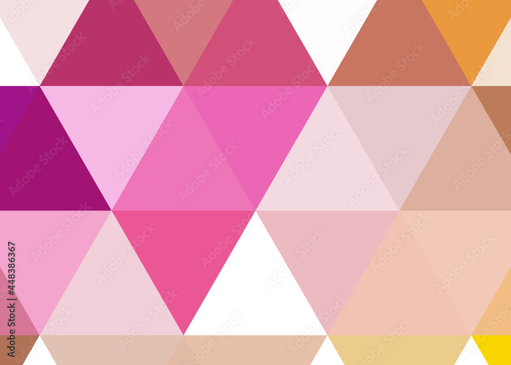 Fototapeta premium Abstract color Low-Polygones Generative Art background illustration