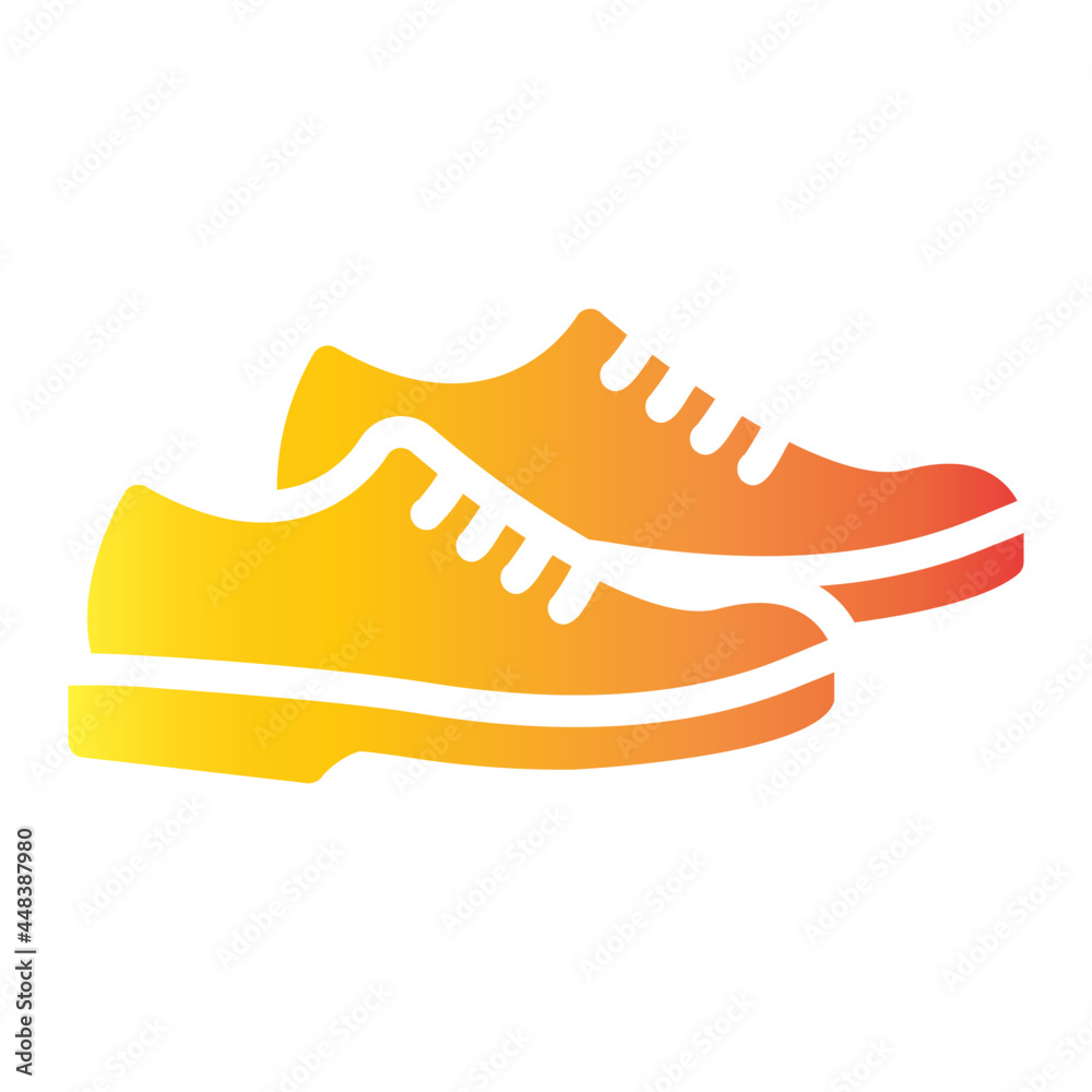 shoes flat gradient icon