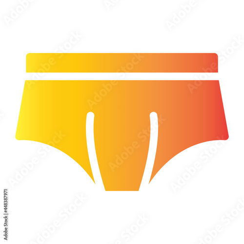 panties flat gradient icon