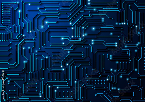 Circuit technology background with hi-tech digital data