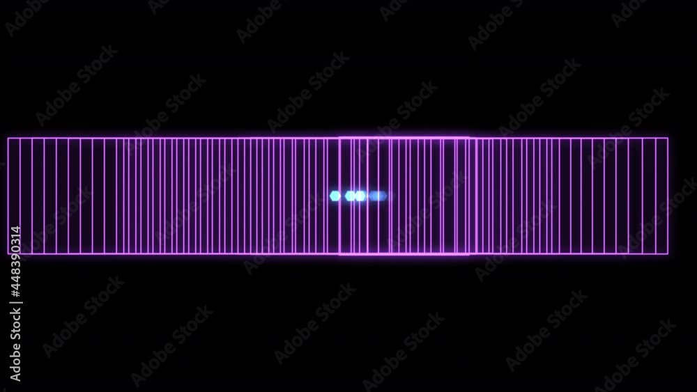 Progress Bar Loading Rectangle Gird M Purple Loop Animation Background 