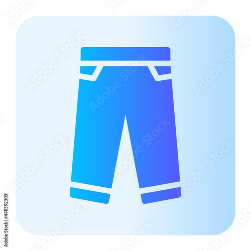 jeans flat gradient icon