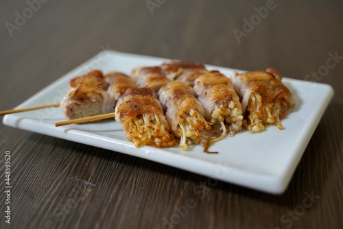 エノキの肉巻き