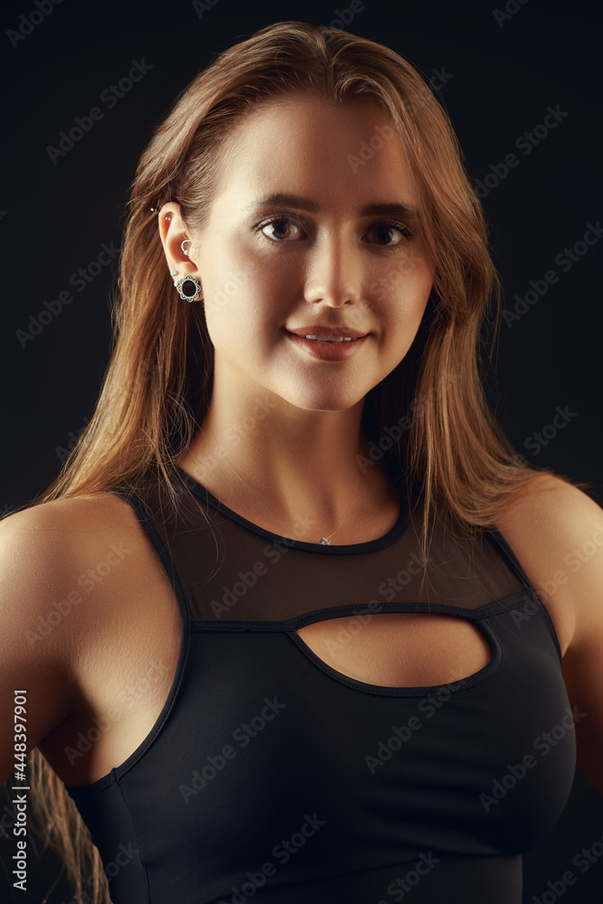 Fototapeta premium happy athletic girl