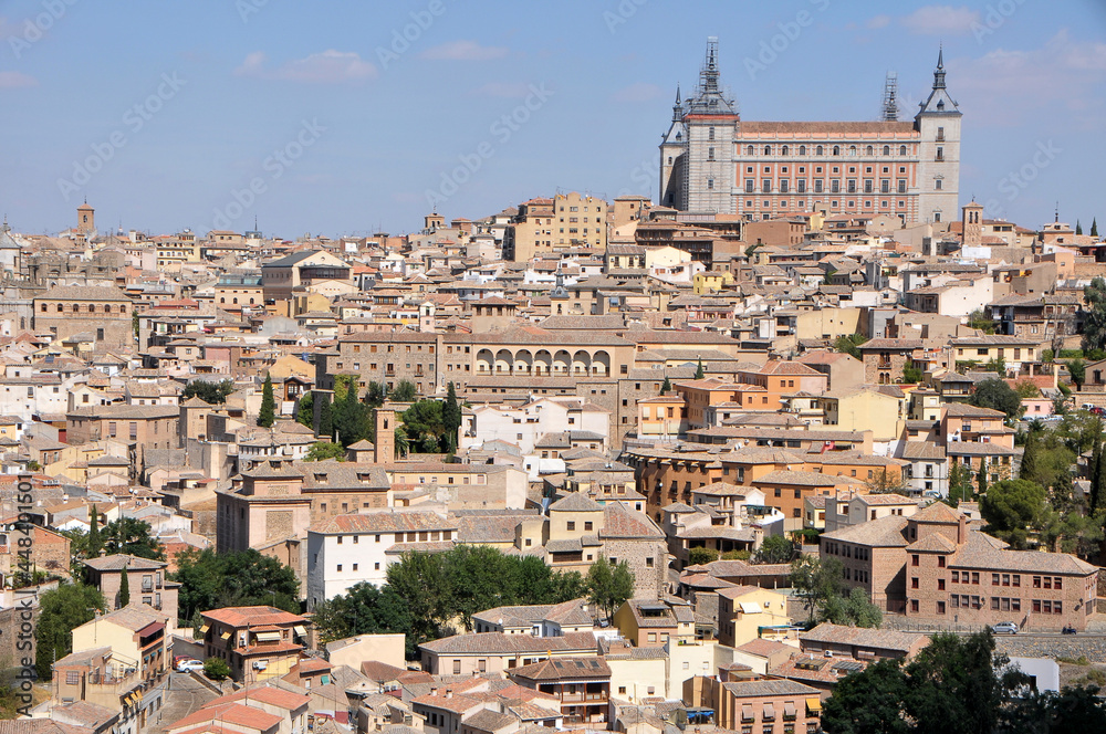 Vista de la ciudad de Toledo y el Alcázar 