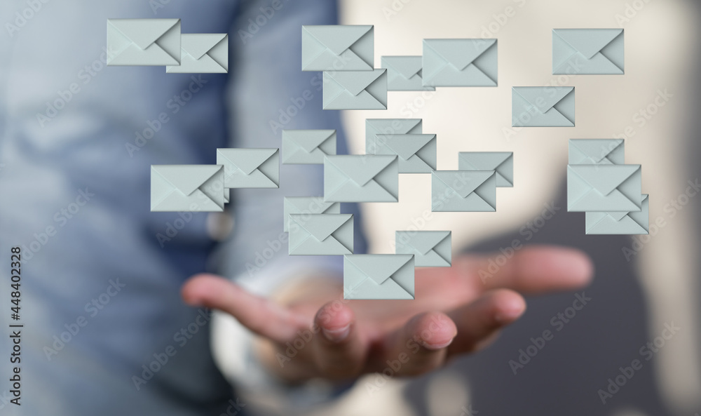 Network Communications with email symbol. Network Communications with email symbol.