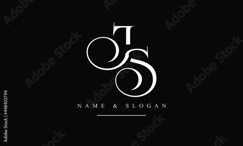 SJ, JS, S, J abstract letters logo monogram