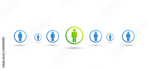 icone, gruppo, utenti, persone, leader