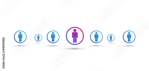 icone, gruppo, utenti, persone, leader