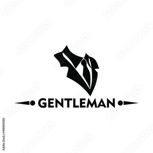 Logo design gentleman shirt style