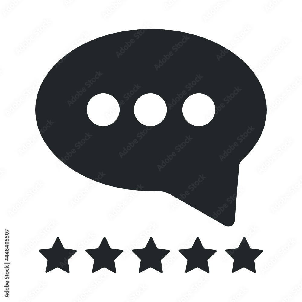 Fototapeta premium user comment review icon design