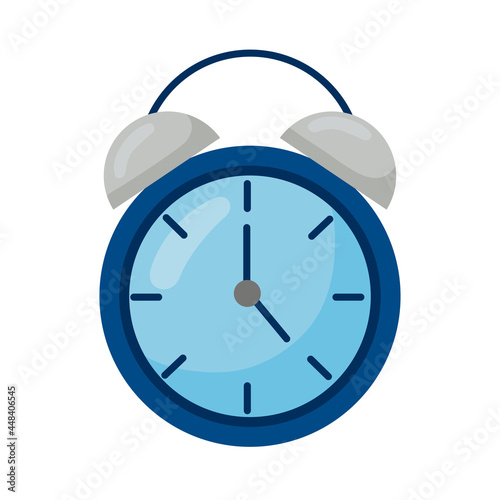 blue alarm clock