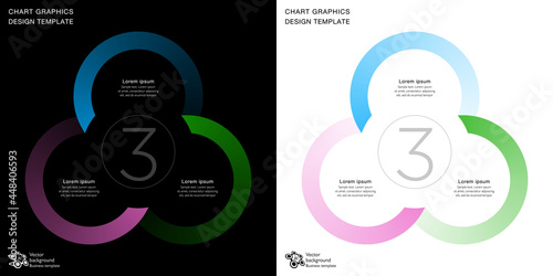 Chart graphics. Design element. Vector background.