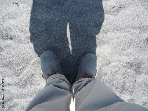 feet on the desert
