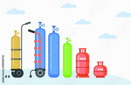 gas cylinder LPG tank petroleum gas container fuel fire oxygen cylinder medical cylinder 