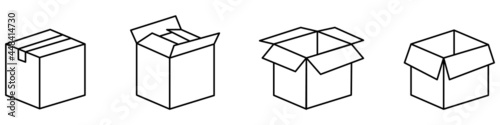 delivery box , icons vector set 