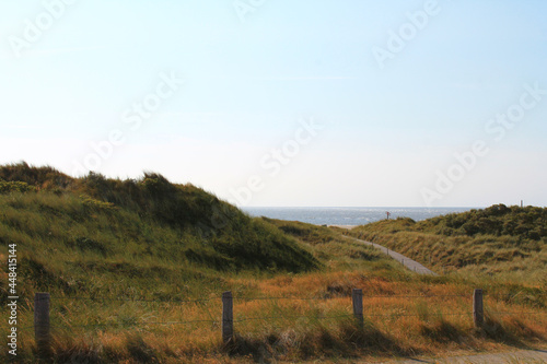 Sand dunes and North Sea in Spiekeroog