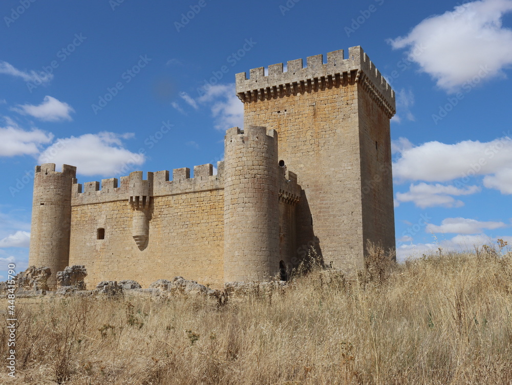 beautiful castle old Spanish fortress fort big stone