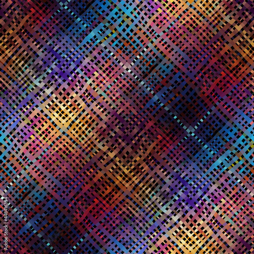 Imitation of a texture of rough canvas. Seamless pattern.